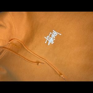 Orange Stüssy hoodie size:small women